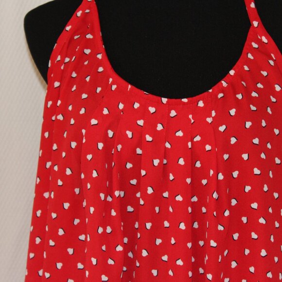 TORRID TANK CAMISOLE Hearts Criss Cross Back 4 4X 26 Pre-Loved - Picture 4 of 11